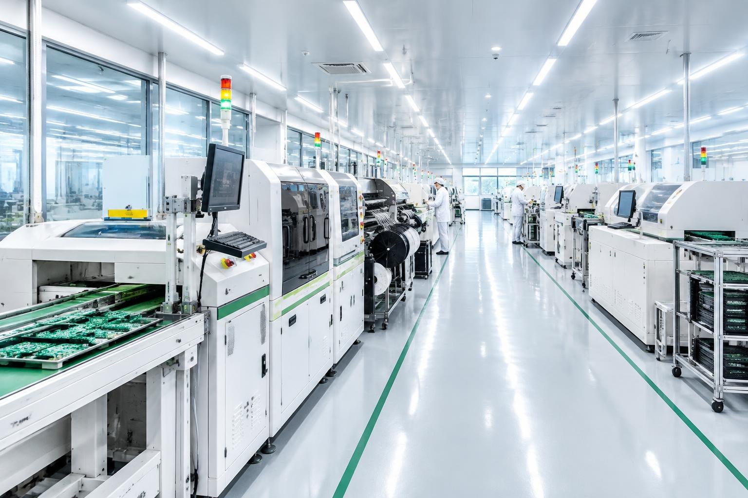 Modern automated electronics assembly facility